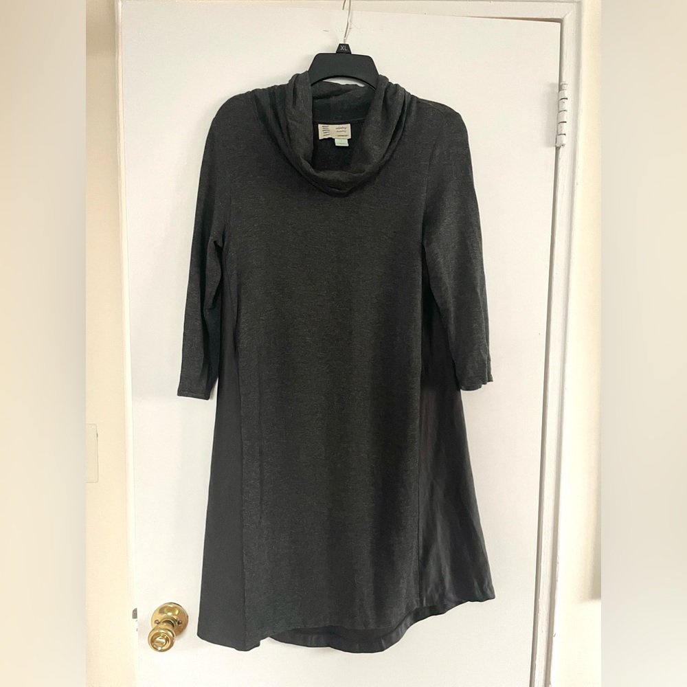 Anthropologie Saturday Sunday Moxed Media Cowl Neck Dress - Picture 2 of 5